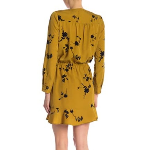 Joie Acey Floral Goldenrod Dress NWT S - Picture 3 of 3